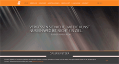 Desktop Screenshot of galeriefetzer.de